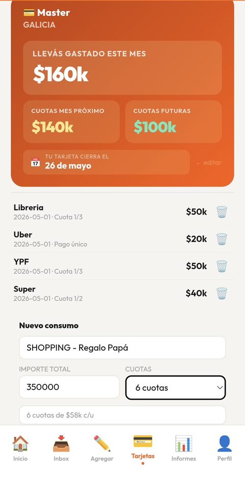 Tarjetas de crédito